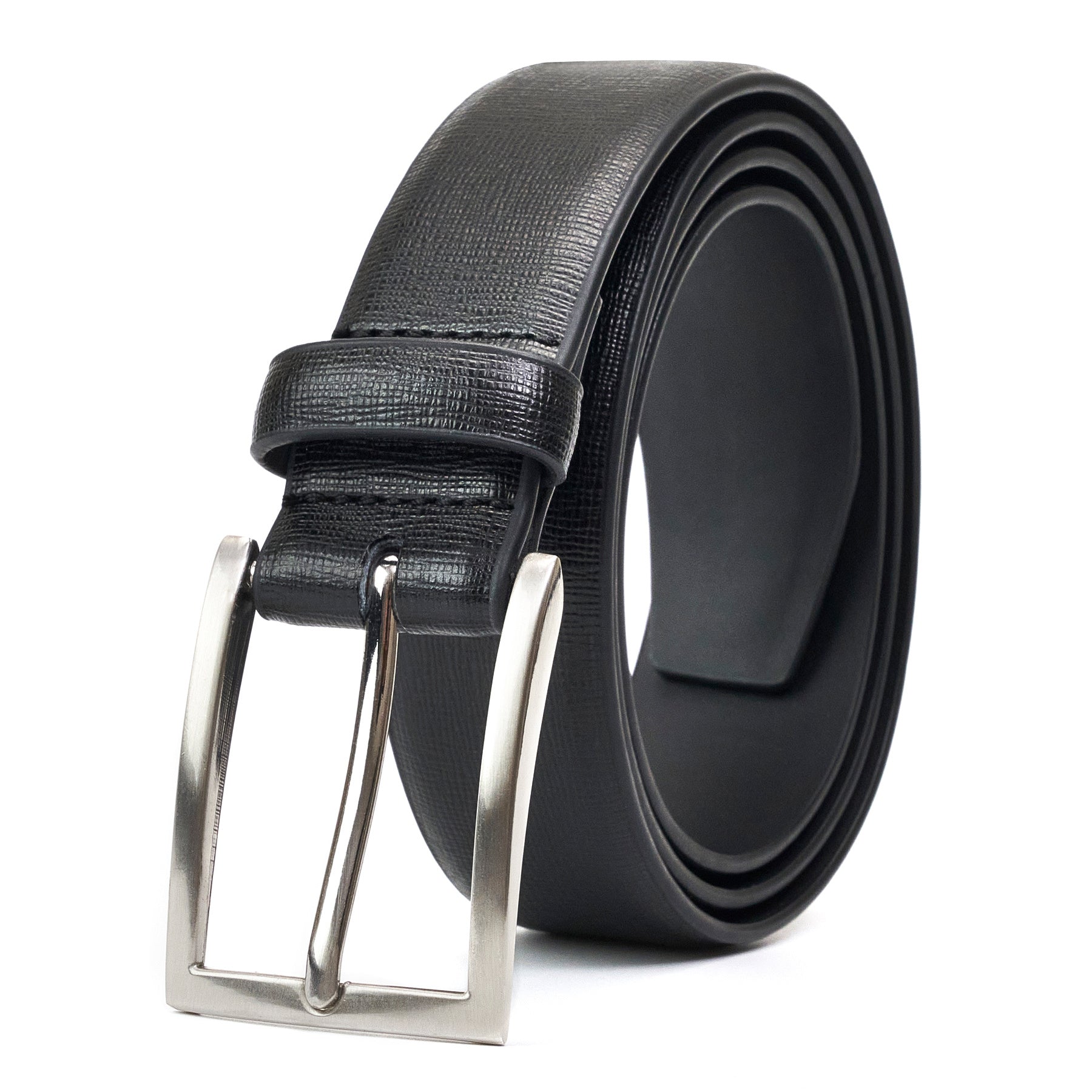 Men's Genuine Leather Dress Belt Fashion & Classic Casual Belts With Single Prong Buckle For Jeans Pants Work And Business Gifts For Dad Husband