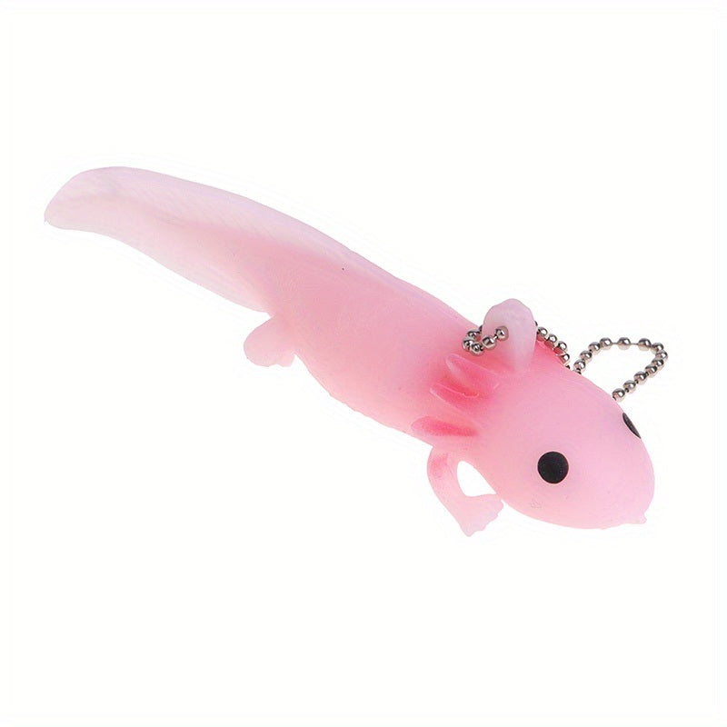 1pc Funny Keychain Antistress Squishy Simulation Fish Stress Squeeze Toy Prank Joke Toys; Gifts For Boys Girls