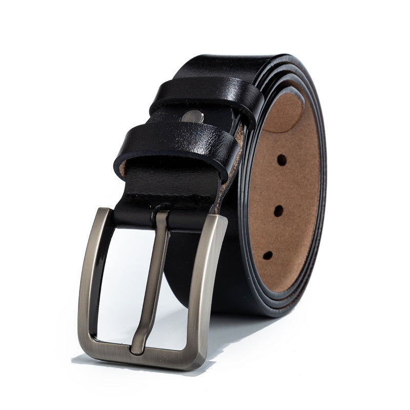 Long 110cm-170cm(41.3-67inches) Fashion Belt Cowhide Genuine Leather Luxury Strap Male Belts For Men Pin Buckle Leather Belts