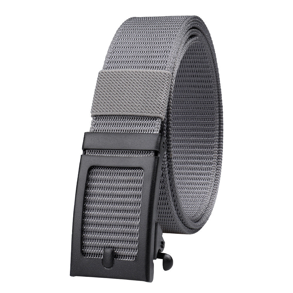 Men's Fashion Ratchet Belt Golf Belt; 1 3/8inch Quick Release Automatic Slide Buckle Nylon Web Webbing Belt For Outdoor Work; Military Tactical Belt