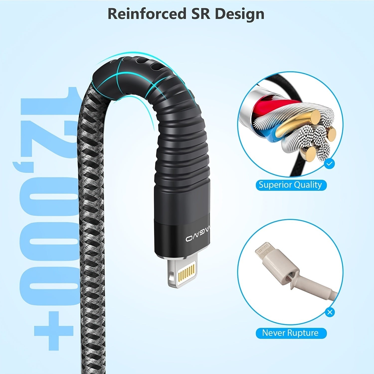 2Packs 3.3Ft IPhone Charger Cable; IPhone Charging Cable Cords Nylon Braided Lightning Cables For IPhone 14 Pro Max/14 Pro/14 Plus/14/13/12/11/Mini/XS/XS Max/XR/X/8/8 Plus/7/6/SE/iPad/Airpods