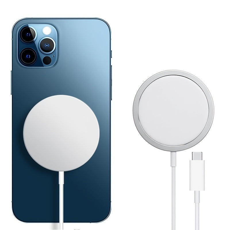 15W Magnetic Wireless Charger With USB-C Compatible With MagSafe Wireless Charger Fast Charging Lightning For IPhone 13/13 Mini/13Pro/13Pro Max/iPhone 12/12 Mini/12Pro Max