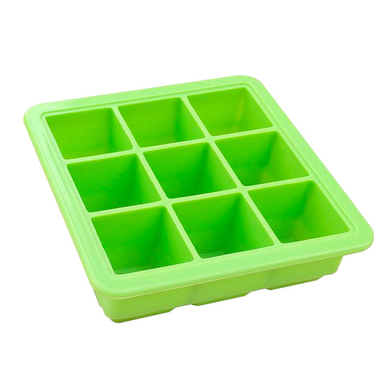 1pc Silicone Ice Tray; Food Grade Silicone Ice Cube Ice Box With Lid; Ice Mold For Complementary Food