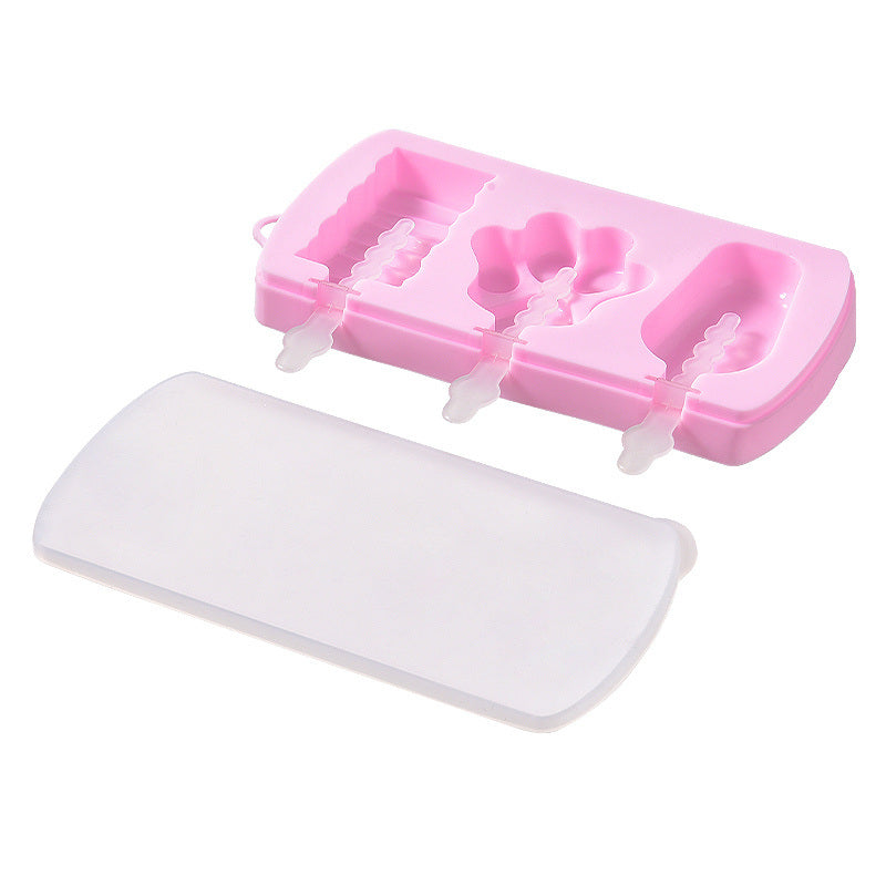 1pc Ice Cream Mold; Handmade DIY Making Ice Ball; Cute Cartoon Grinder; Household Silicone Ice Stick; Ice Ball; Homemade Ice Cube; Cheese Pastry Model