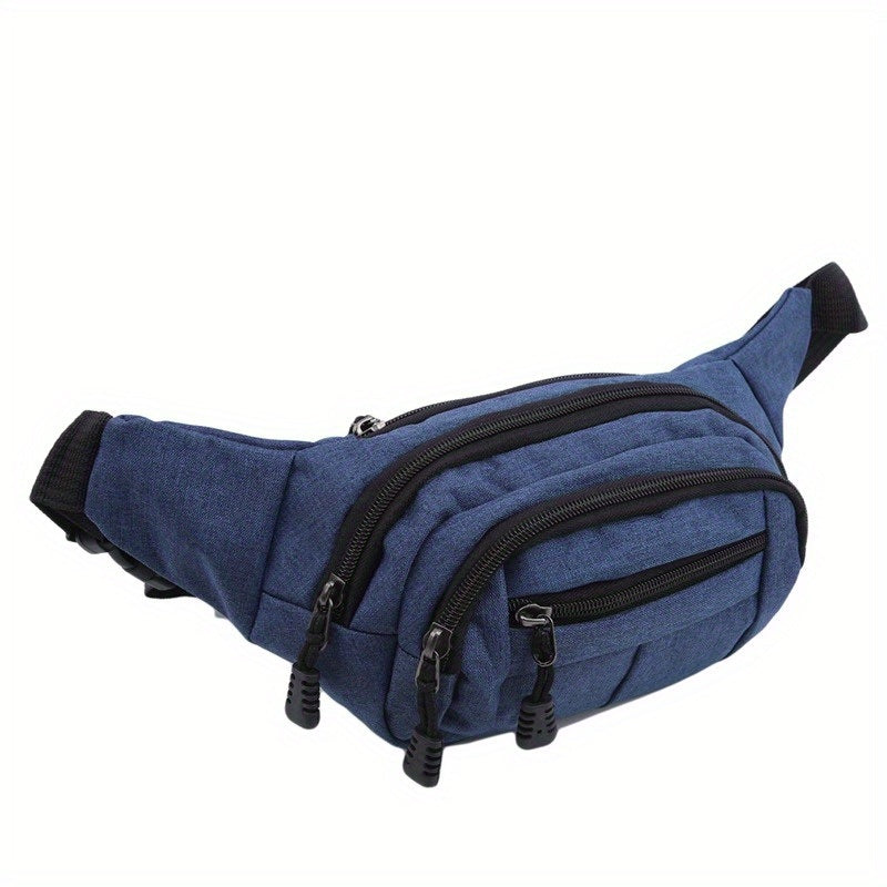 Men's And Women's Large-capacity Wear-resistant Sports Waist Bag Casual Bag Shoulder Chest Bag Light Sports Travel Bag Men's Messenger Backpack Waist Bag