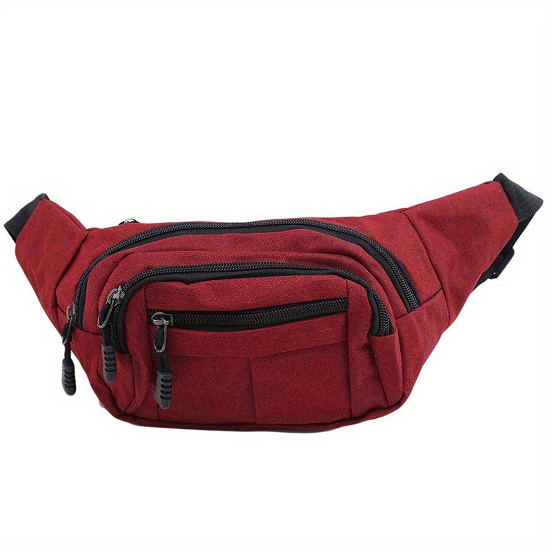 Men's And Women's Large-capacity Wear-resistant Sports Waist Bag Casual Bag Shoulder Chest Bag Light Sports Travel Bag Men's Messenger Backpack Waist Bag