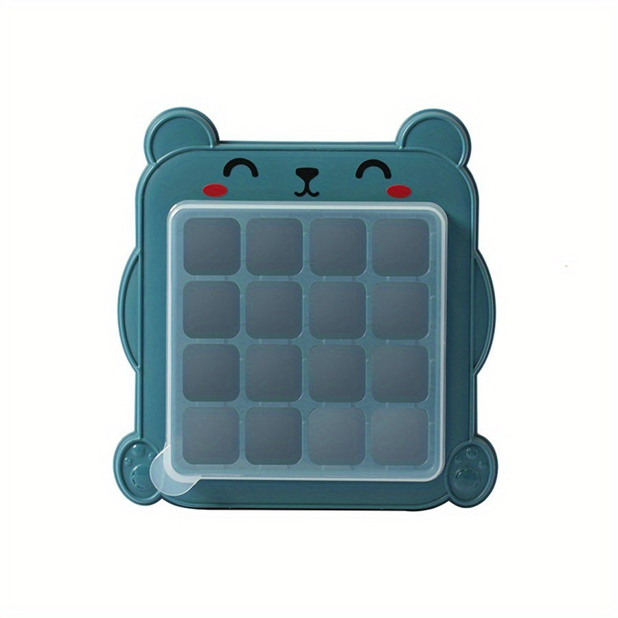 1pc Animals Shaped Ice Cube Molds Cute Cartoon Mold; Easy-Release Stackable Flexible 16 Ice Tray For Freezer Dessert; Cute Animals Gifts