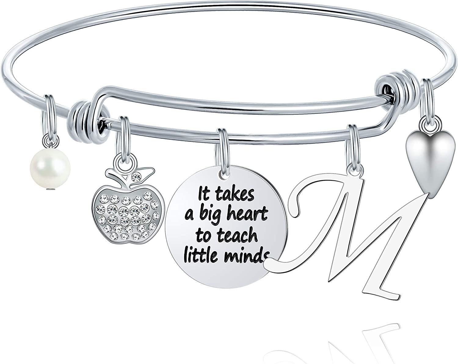 M MOOHAM Teacher Gifts for Women; Teacher Bracelet Teacher Appreciation Gifts End of Year Teacher Gifts for Teachers on Teachers Day