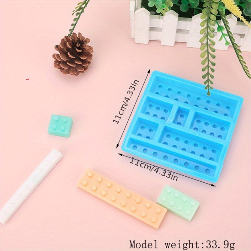 1pc 6 Styles Ice Cube Mold; Building Blocks Modeling Ice Tray Silicone Mold DIY Robot Building Blocks Ice Cube Mold Chocolate Mold Cake Decoration Modeling Mold Baking Tools