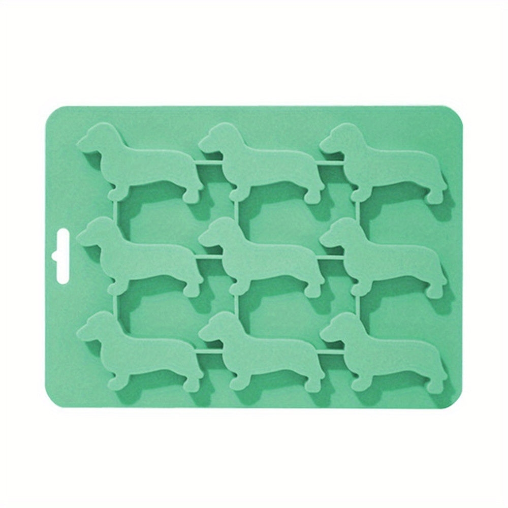 Ice Cube Silicone Tray Molds Trays Dog Mold Chocolate Dachshund Shaped Baking Candy Lid Jelly Mini Maker Fondant Puppy Release