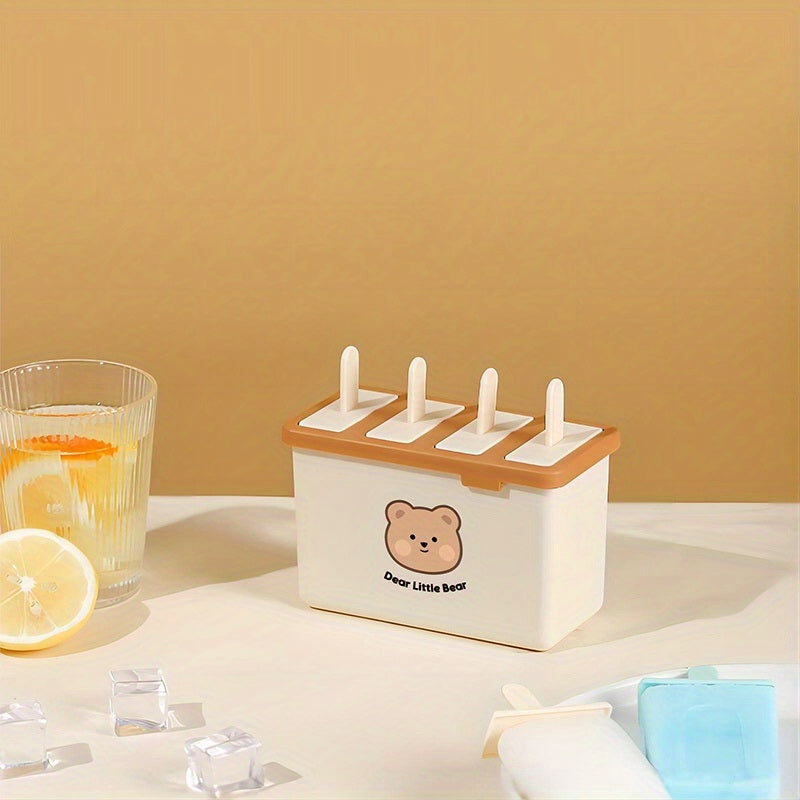 1pc Ice Cream Mold Household Food Grade Ice Cream Popsicle Mold Homemade Ice Cube Ice Tray Ice Cream Box
