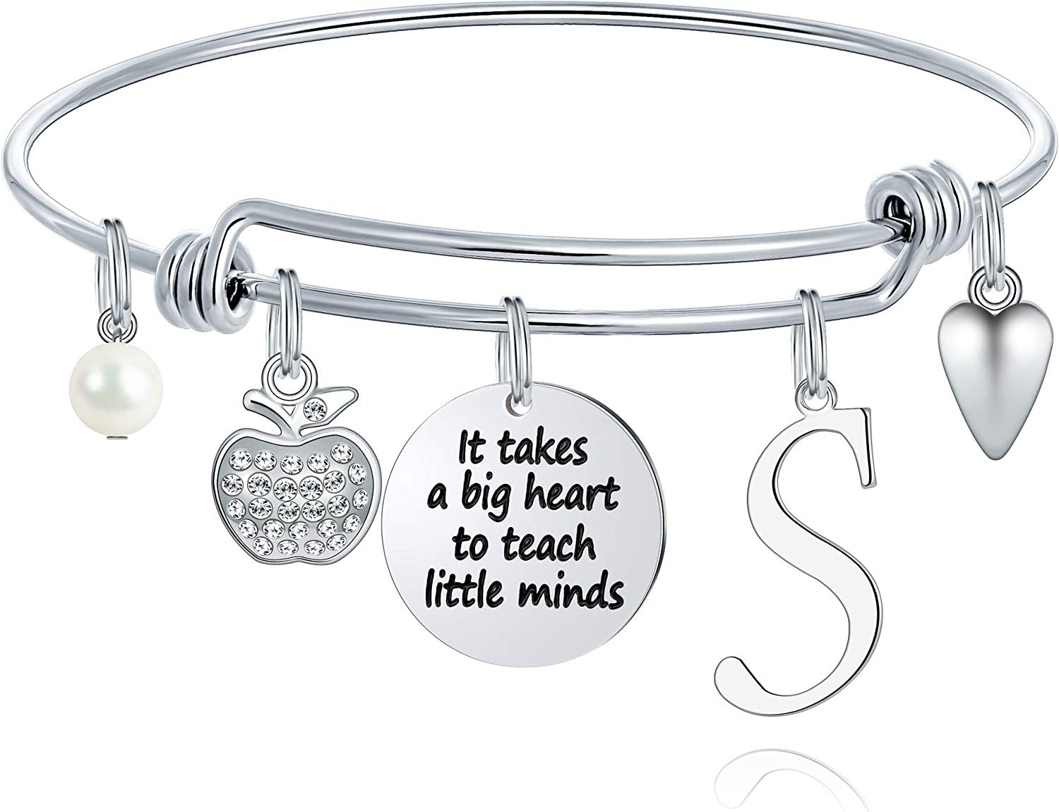 M MOOHAM Teacher Gifts for Women; Teacher Bracelet Teacher Appreciation Gifts End of Year Teacher Gifts for Teachers on Teachers Day