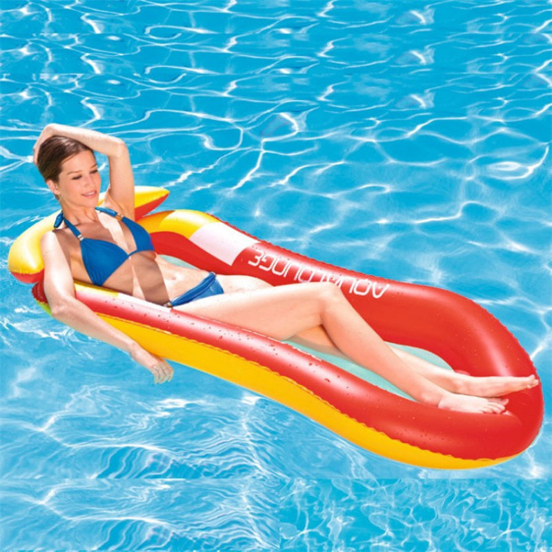 1pc Inflatable Floating Bed; Water Hammock Lounger For Summer Swimming Pool Party