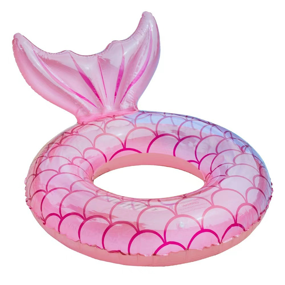 Thickened Internet Celebrity Adult Version; 110 Large Mermaid Swimming Ring Armpit Ring Fish Tail Floating Row Absolute Quality Eye-catching And Fun (