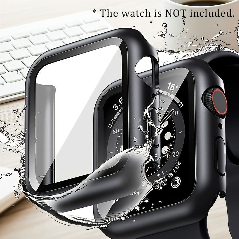 Smart Watch Screen Glass+Cover For Apple Watch Case 6 5 4 3 2 1 SE Watch Accessorie Screen Protector Apple Watch Serie 41mm 42mm 44mm 40mm 38mm; Without Watch