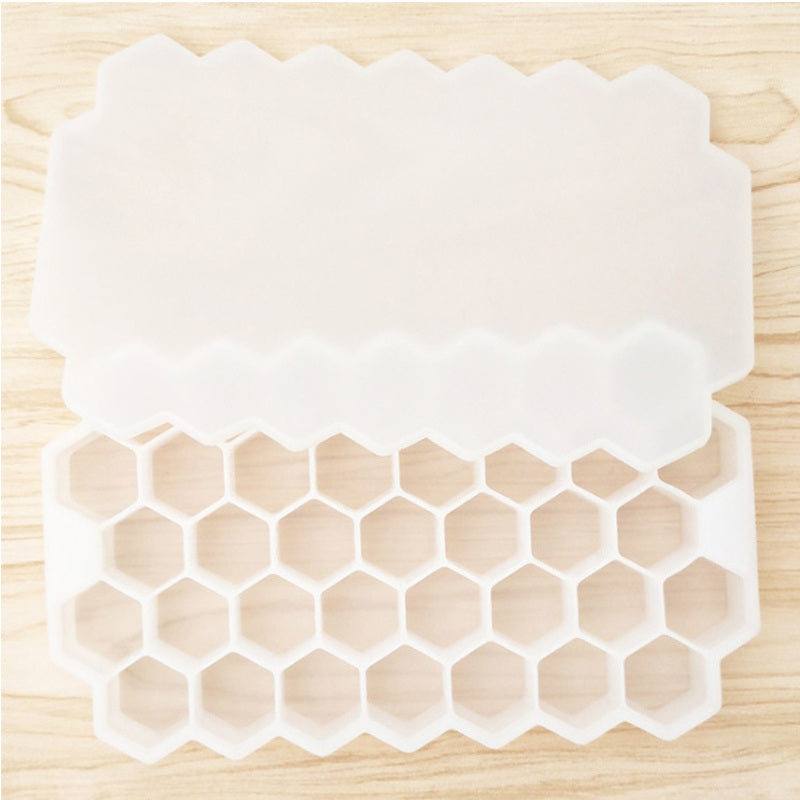 1pc Ice Tray Mold Honeycomb Silicone Ice Tray Hexagonal Ice Tray 37 Honeycomb Ice Trays