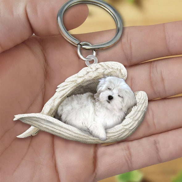 Creative Fashion Cute Dog-shaped Acrylic Keychain