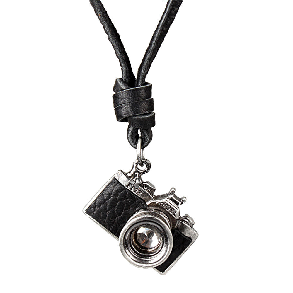 Fashion Clothing Lanyard Nostalgic Camera Pendant