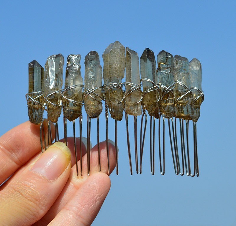 Bridal Handmade Crystal Hair Comb