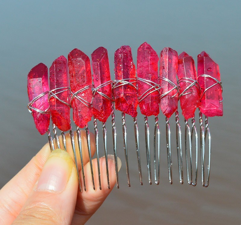 Bridal Handmade Crystal Hair Comb