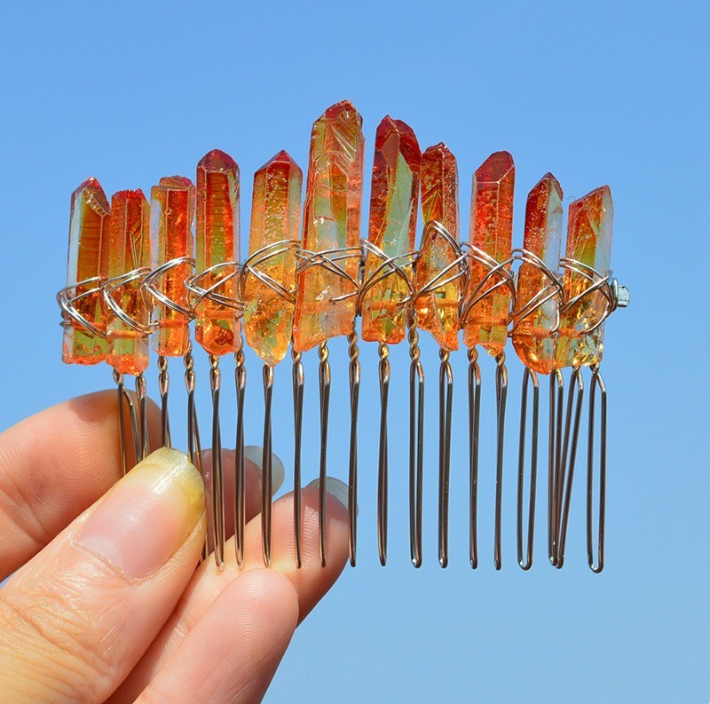 Bridal Handmade Crystal Hair Comb