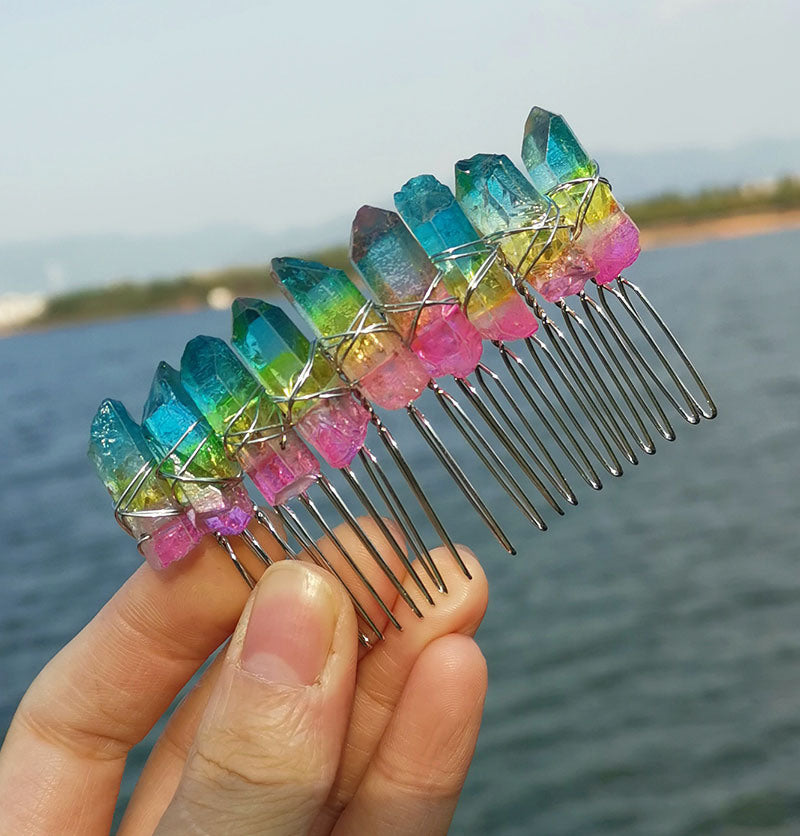 Bridal Handmade Crystal Hair Comb