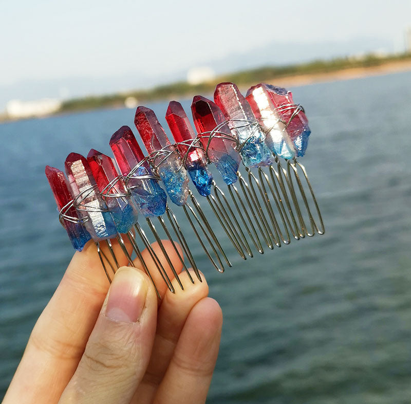 Bridal Handmade Crystal Hair Comb