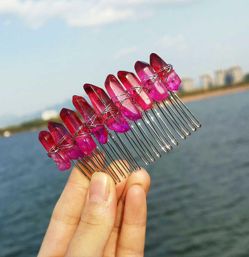 Bridal Handmade Crystal Hair Comb