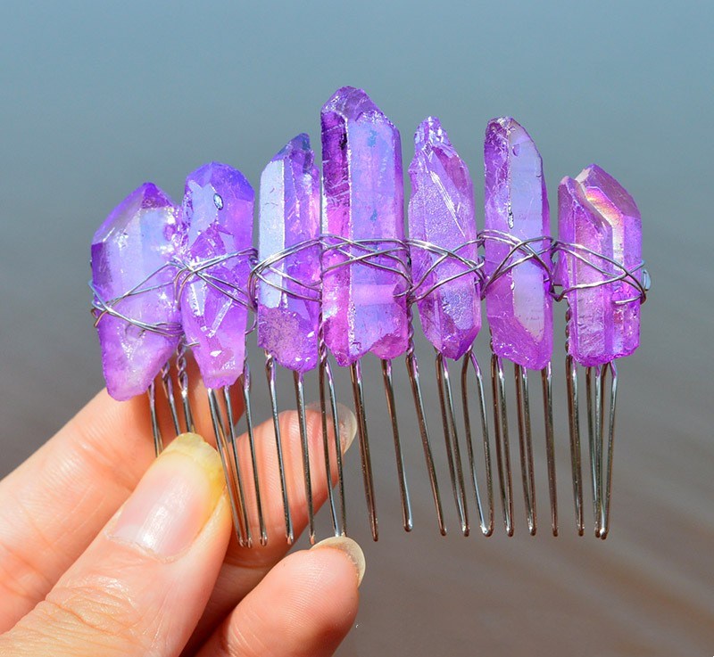 Bridal Handmade Crystal Hair Comb