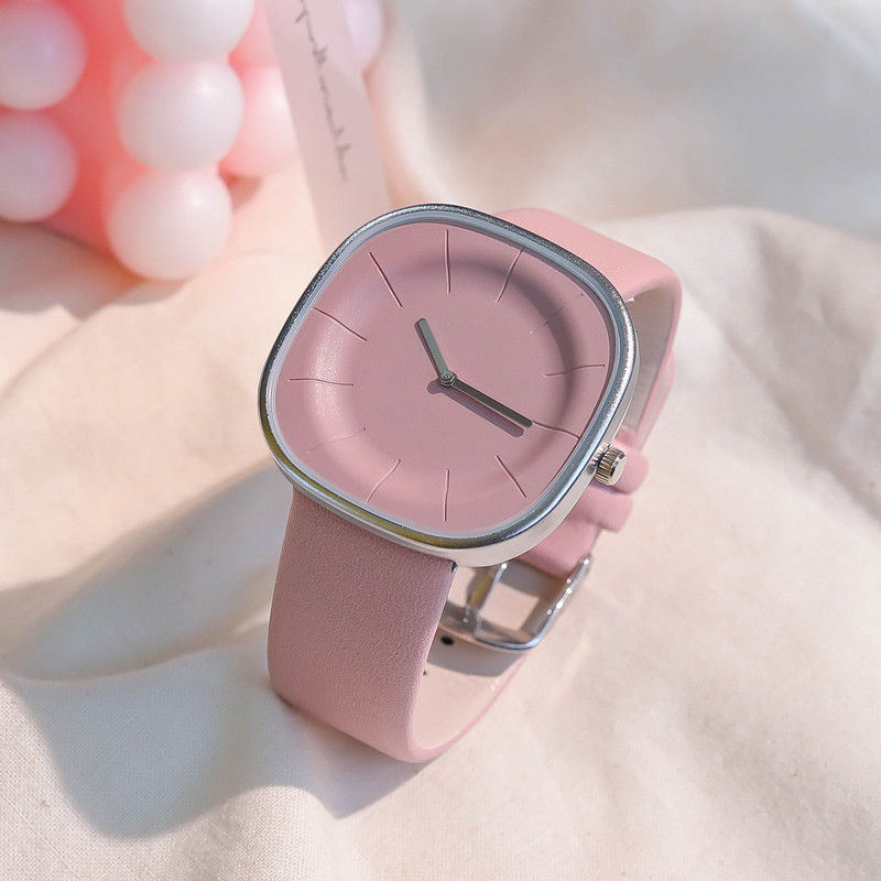 Korean Minimalist Design Watch Female Student Cross-border Hot Niche Square Good-looking Creative Fashion Couple's Watch