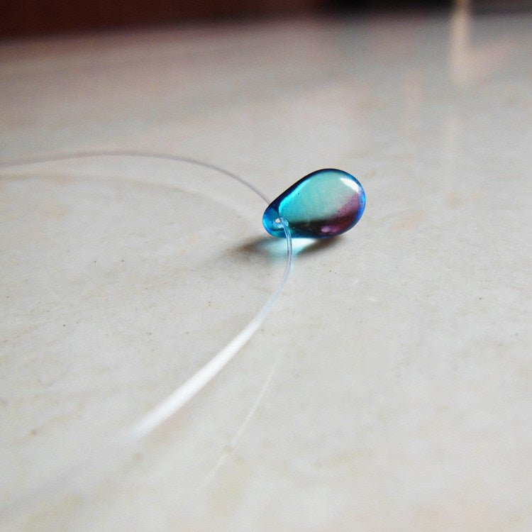 Spirit's Tears Glazed Water Drop Pendant Necklace