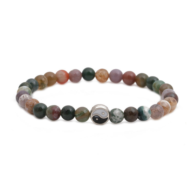 Bagua Bracelet Volcanic Stone Tiger's Eye Beads