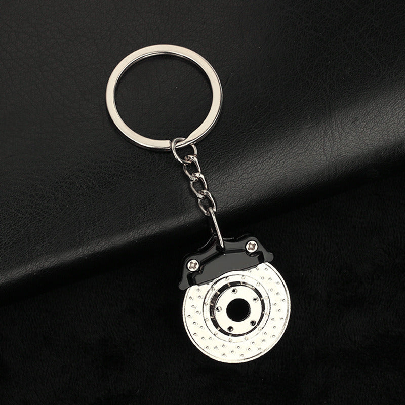 Home Rotating Brake Disc Shape Keychain