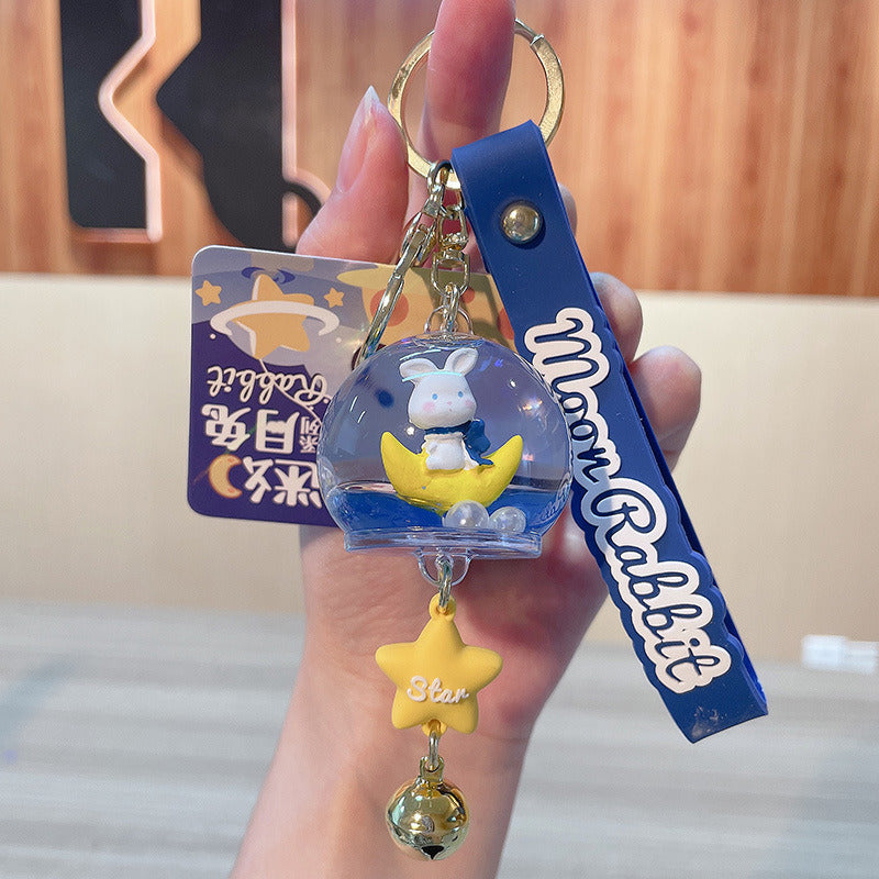 Wind Bells Star Moon Rabbit Series Floating Key