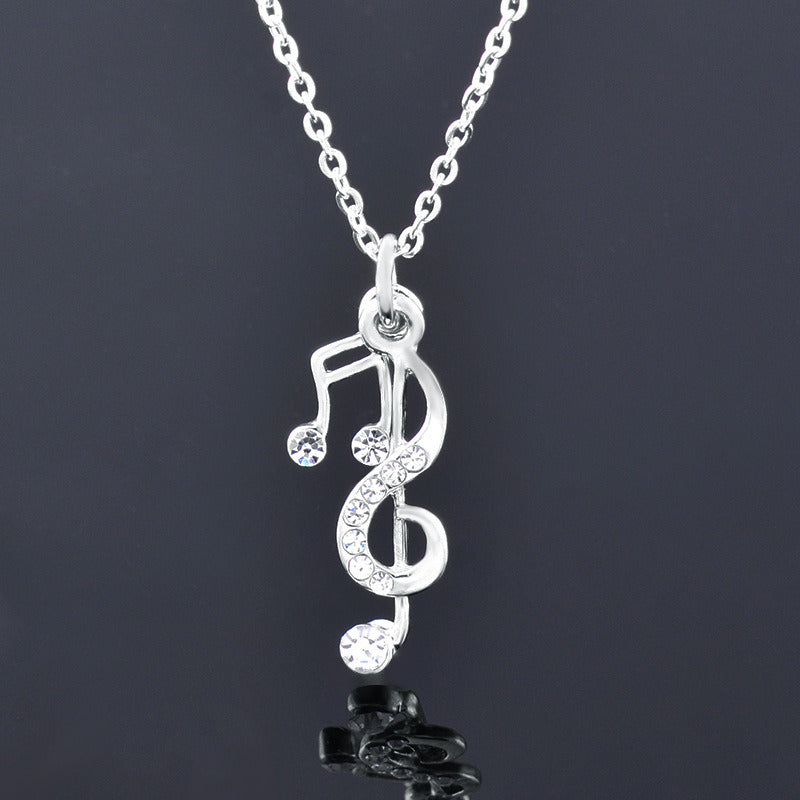 Musical Note Pendant Female Clavicle Chain