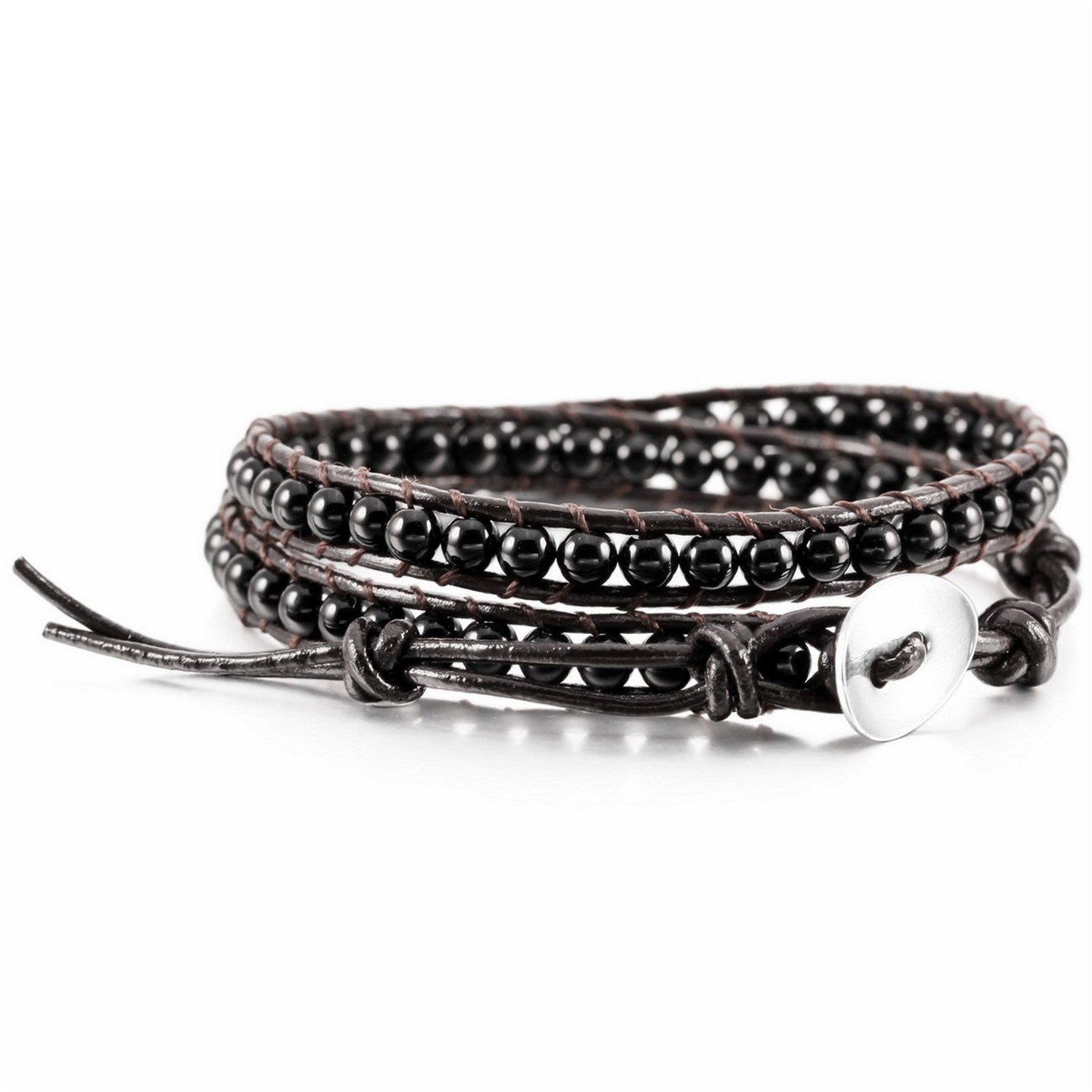 Adjustable Leather Rope Bracelet