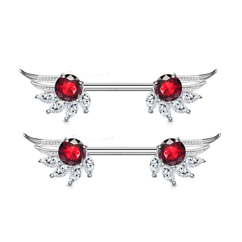 European And American Fashion Explosion Bees Angel Wings Nipple Ring