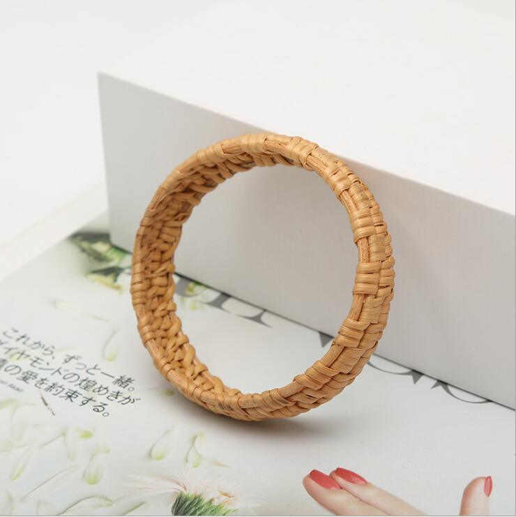 Straw Woven Vintage Circle Bracelet