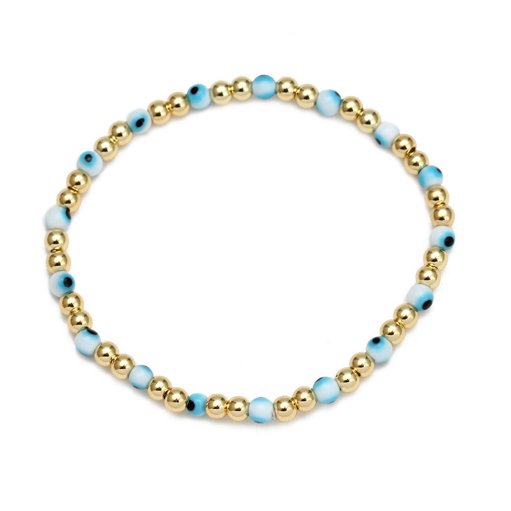 Women's New Eye Beads Bracelet Suit