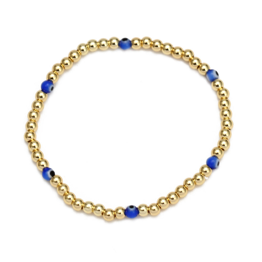 Women's New Eye Beads Bracelet Suit