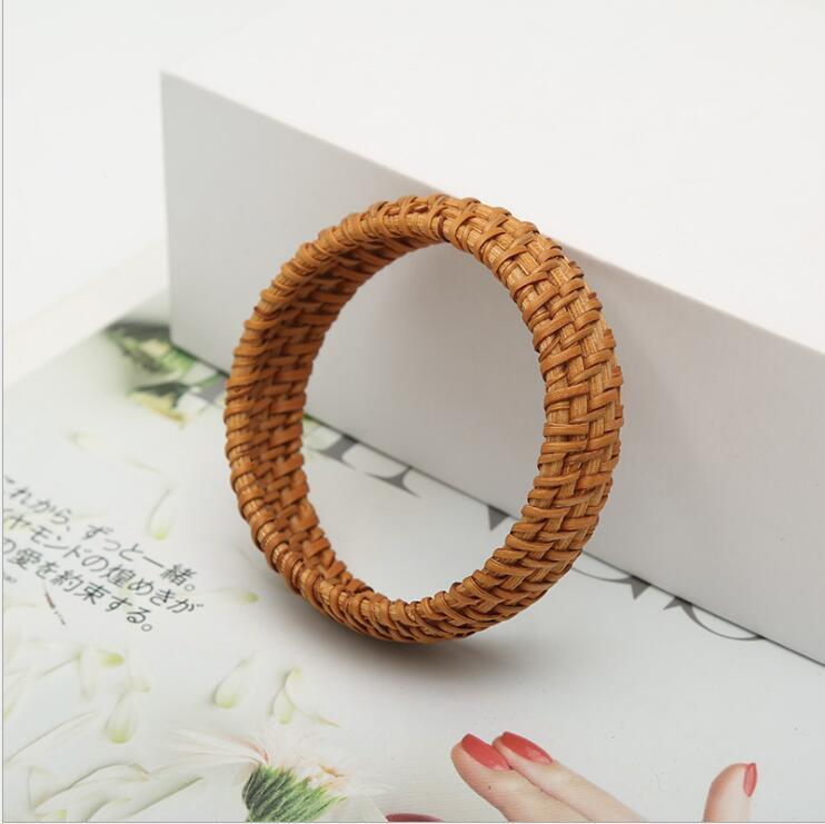 Straw Woven Vintage Circle Bracelet