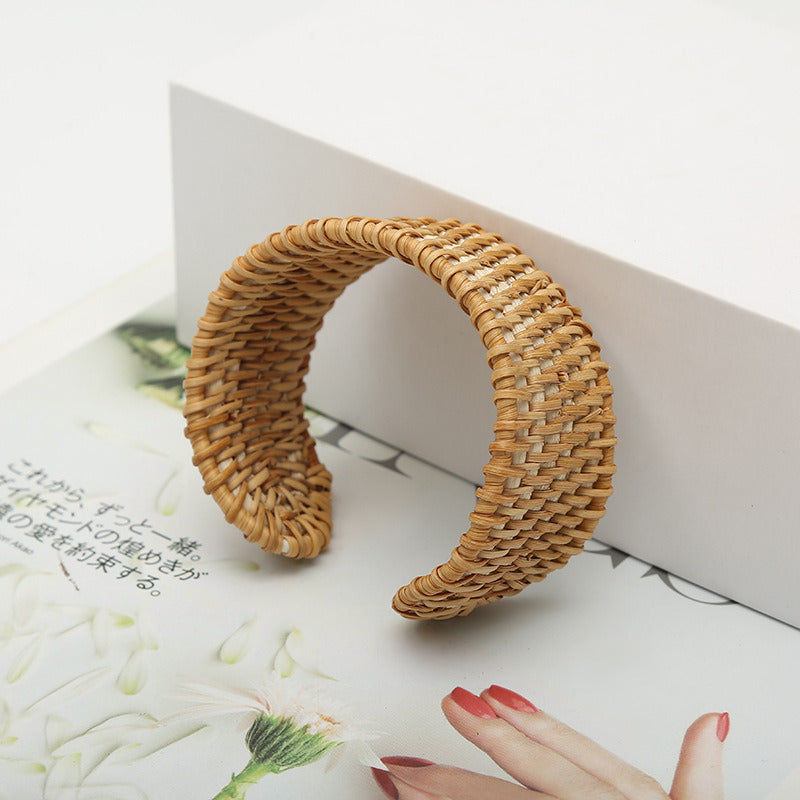 Straw Woven Vintage Circle Bracelet