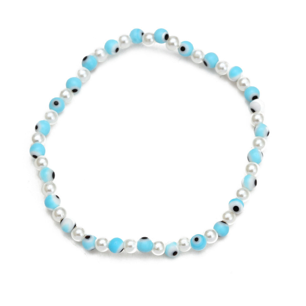 Women's New Eye Beads Bracelet Suit