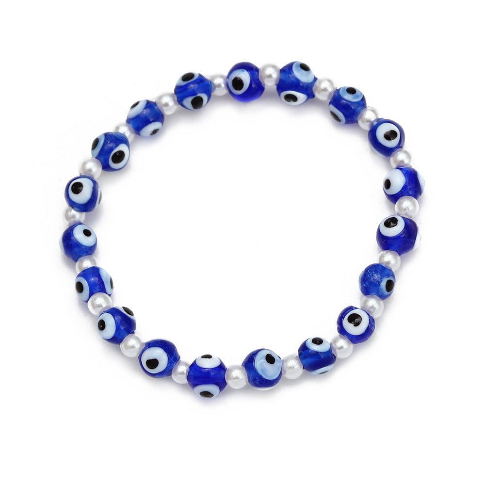 Women's New Eye Beads Bracelet Suit