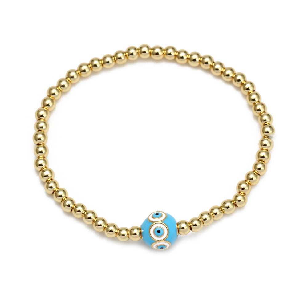 Women's New Eye Beads Bracelet Suit