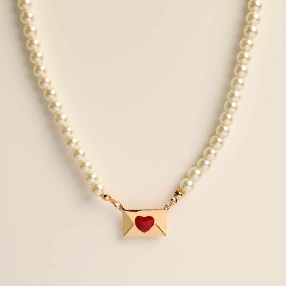 Low-value Design Feeling Light Luxury Valentine's Day Series Love Letter Necklace