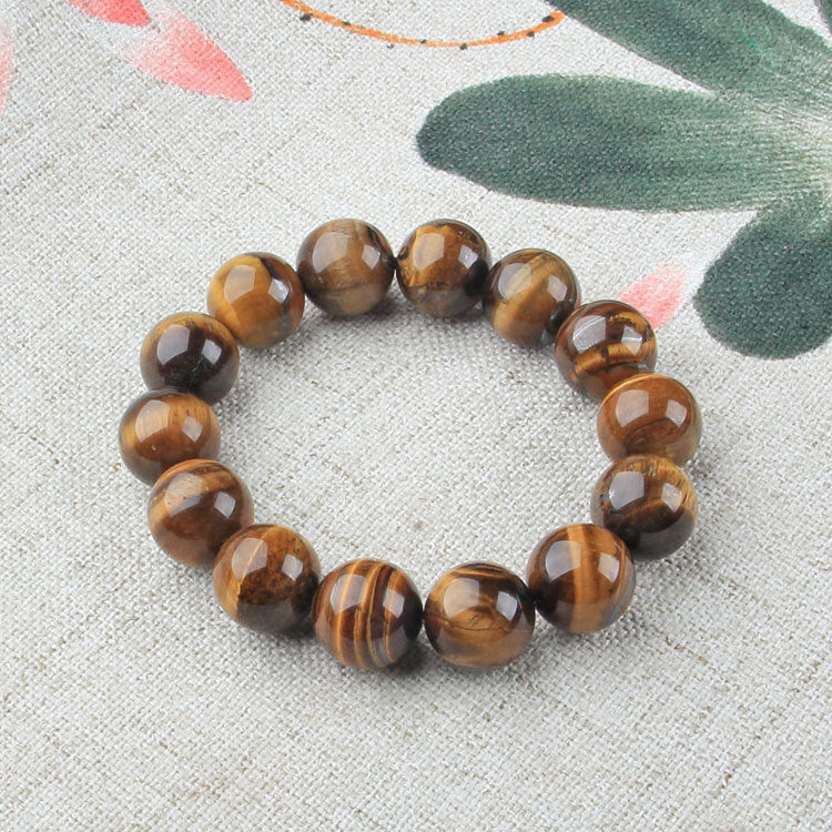 Yellow Tiger Eye Stone Bracelet Tiger Eye Single Circle Hand String