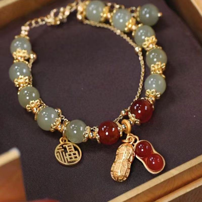 Hetian Rabbit Fu Brand Bracelet For Women