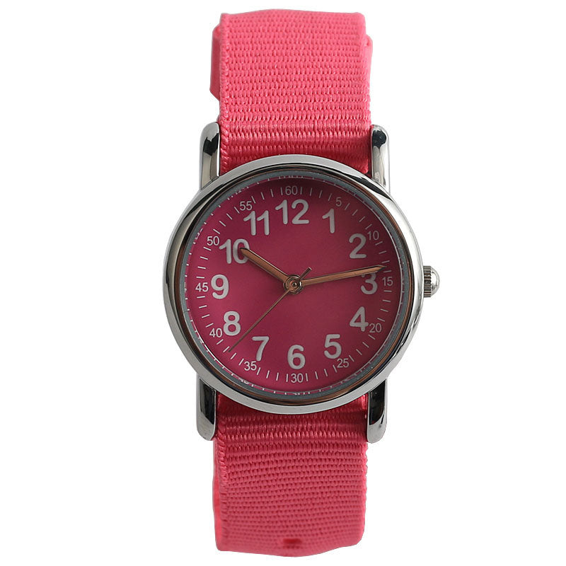 Primary School Student Watch Fashion Woven One-piece Cute Children's Waterproof Quartz Watch