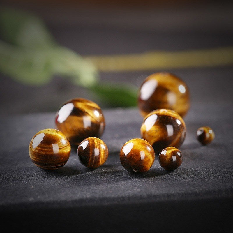 Tiger Eye Single Loose Bead Diy Accessories Earrings Bracelet